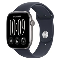 Apple Watch Series 12 GPS 46mm Space Grey Aluminium Case with Navy Blue Sport Band - S/M