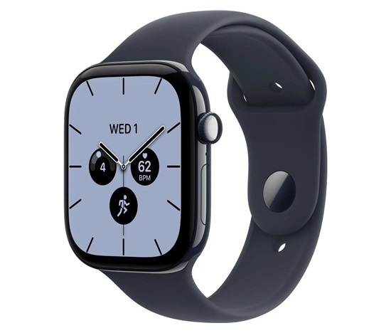 Apple Watch Series 12 GPS + Cellular 42mm Night Blue Ceramic Case with Navy Blue Sport Band - M/L
