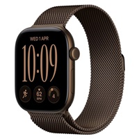 Apple Watch Series 12 GPS + Cellular 42mm Dark Bronze Aluminium Case with Dark Bronze Milanese Loop