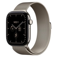Apple Watch Series 12 GPS + Cellular 46mm Natural Titanium Case with Natural Milanese Loop - S/M