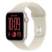 Apple Watch SE 3 GPS 44mm Starlight Aluminium Case with Sand Sport Band - M/L