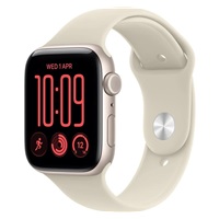 Apple Watch SE 3 GPS + Cellular 40mm Starlight Aluminium Case with Sand Sport Band - S/M