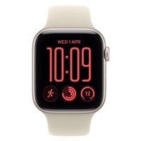 Apple Watch SE 3 GPS + Cellular 40mm Starlight Aluminium Case with Sand Sport Band - M/L