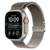 Apple Watch Ultra 4 GPS + Cellular 49mm Natural Titanium Case with Natural Titanium Milanese Loop - M