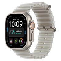 Apple Watch Ultra 4 GPS + Cellular 49mm Natural Titanium Case with Translucent Grey Ocean Band