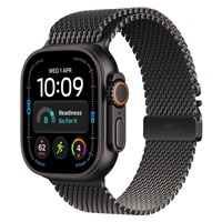 Apple Watch Ultra 4 GPS + Cellular 49mm Black Titanium Case with Black Titanium Milanese Loop - M