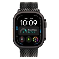 Apple Watch Ultra 4 GPS + Cellular 49mm Black Titanium Case with Black Titanium Milanese Loop - L