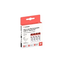 VERBATIM Nabíjecí baterie AA USB-C 4-Pack 2100 mAh