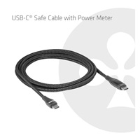 Club3D Kabel USB-C Safe s měřičem výkonu, 240 W, bez přenosu dat, 2m