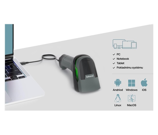 Čtečka čárových kódu SAFESCAN 330-W