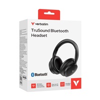 VERBATIM sluchátka TruSound Bluetooth Headset, USB-C, černá
