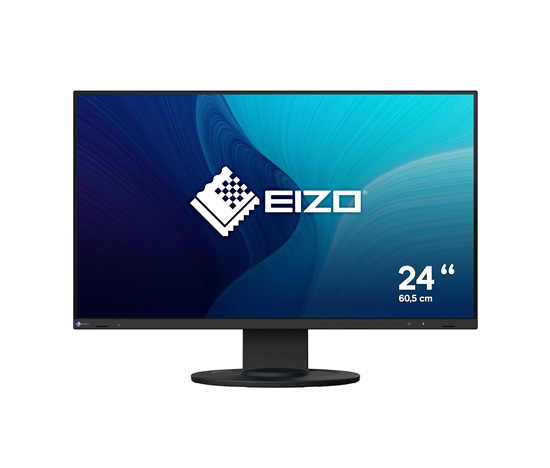 EIZO MT 24" EV2400R-BK FlexScan, IPS, 1920x1200, 350nit, 1300:1, 5ms, DisplayPort, HDMI, USB, Repro, Černý