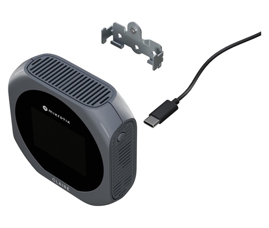 MikroTik IAQM-THC2V-G, CLAIRÉ Lite monitor kvality vzduchu, šedý