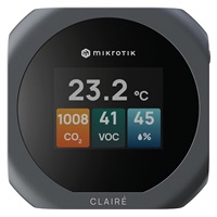 MikroTik IAQM-THC2V-G, CLAIRÉ Lite monitor kvality vzduchu, šedý