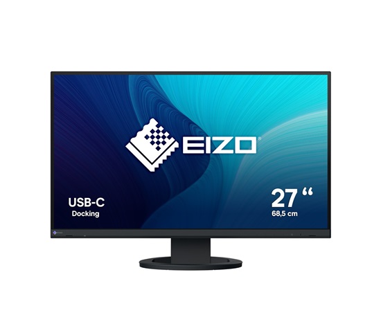 EIZO MT 27" EV2740S-BK FlexScan, IPS, 3840x2160, 350nit, 1000:1, 6ms, DisplayPort, HDMI, USB-C, USB, PD, Repro, Černý