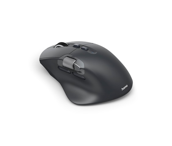 Hama Ergo myš "WM-900" pro více zařízení, bezdrátová/BT, LED, černá