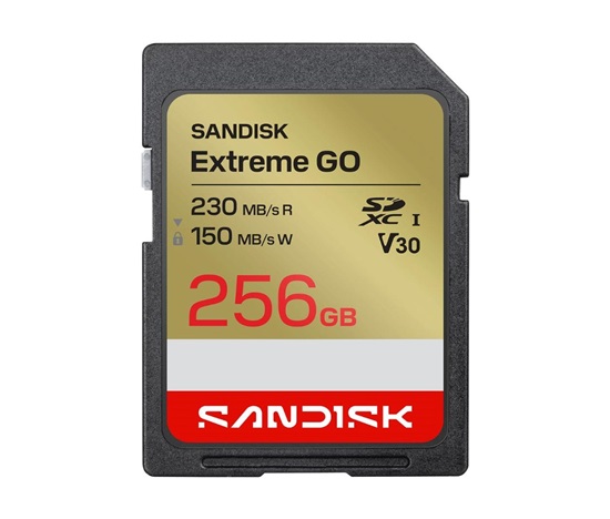 SanDisk SDXC karta 256GB Extreme GO (230 MB/s , UHS-I U3 V30)
