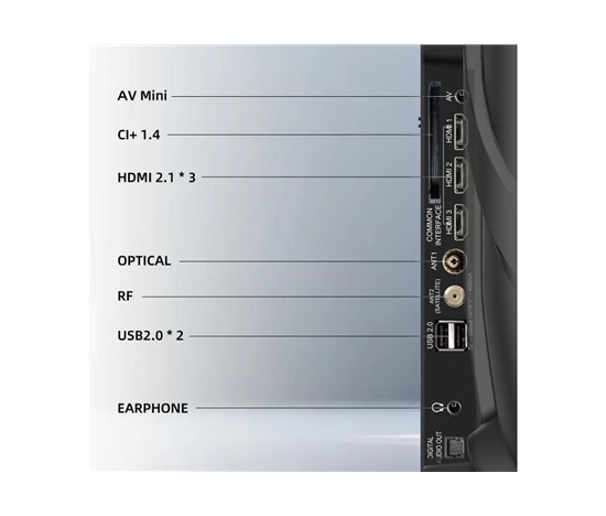 CHiQ 40D210M TV 40", FHD, klasická TV, ne-smart, hotelový mód, Dolby Audio, Frameless, metalická