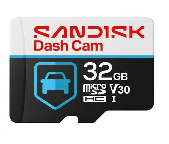 SanDisk MicroSDHC karta 512GB Dash Cam High Endurance (R:100/W:40 MB/s, Class 10, U3 V30)