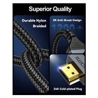 PremiumCord Kabel Ultra HD HDMI 2.2 16K@60Hz, 8K@240Hz, 4K@480Hz, pozlacený, 1m