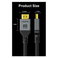 PremiumCord Kabel Ultra HD HDMI 2.2 16K@60Hz, 8K@240Hz, 4K@480Hz, pozlacený, 5m