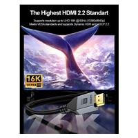 PremiumCord Kabel Ultra HD HDMI 2.2 16K@60Hz, 8K@240Hz, 4K@480Hz, pozlacený, 3m