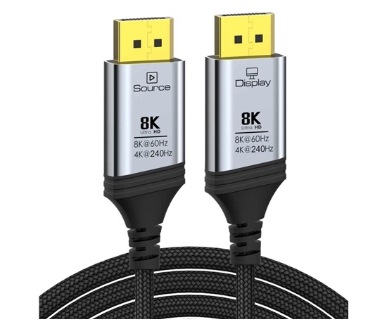 PremiumCord Kabel DisplayPort 1.4 8K optický M/M, pozlacený, 20m