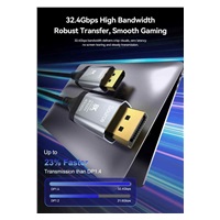 PremiumCord Kabel DisplayPort 1.4 8K optický M/M, pozlacený, 20m