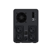 APC Back-UPS, 2200VA, Tower, 230V, 4x CEE 7/5 French Schuko outlets, AVR