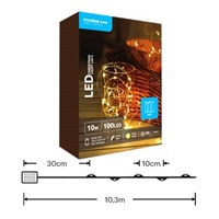 Modee ML-C2012 100LED 10m nano vánoční řetěz, 3xAA teplá IP20 (Baterie nejsou součástí balení)