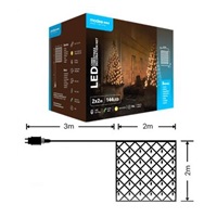 Modee ML-C3003 144LED 2m x 2m vánoční řetěz síť, teplá 8 programů IP44