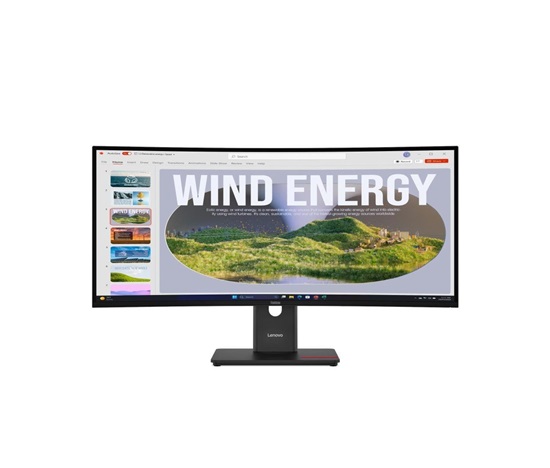 BAZAR - LENOVO LCD T34WD-40 - 34",VA,matný,21:9,3440x1440,120Hz,4ms,300cd,3000:1,HDMI,DP,USB-C,PD100W,RJ45 - pošk. obal