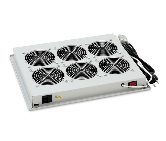 TRITON Ventilační jednotka horní (spodní), 6 ventilátorů-230V/90W, termostat, šedá