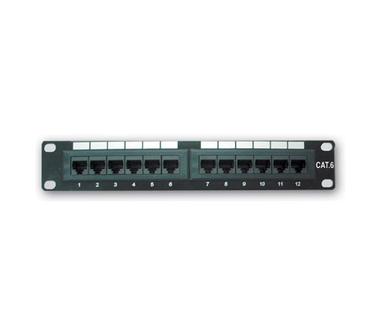 10" Patch panel XtendLan 12port, UTP, Cat5E, krone, černý