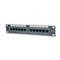 10" Patch panel XtendLan 12port, UTP, Cat6, krone, černý