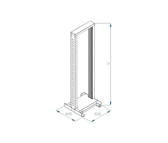 TRITON 19" montážní rám 32U, jednodílný