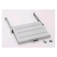 TRITON Police výsuvná 19", 1U/450mm plnovýsuv, nosnost 30kg, šedá