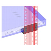 TRITON Podpěra polic pro stoj.rozv.hl.900,1000mm pro montáž na střed.vertikály,pár