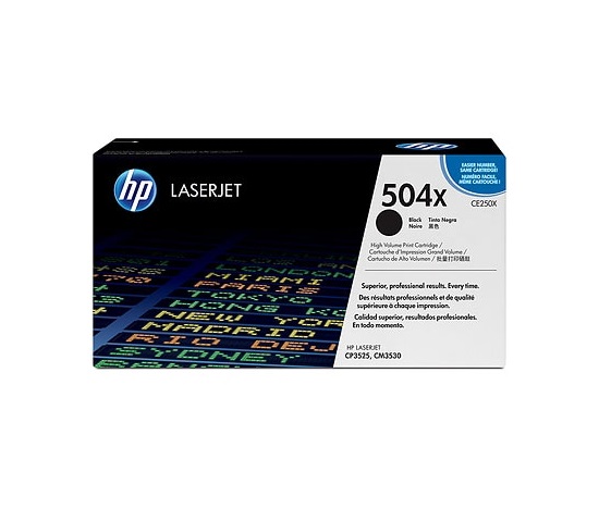 HP Toner Cart Black do HP CLJ CP3525, High Capacity, CE250X
