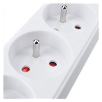 Solight prodlužovací přívod, 4 zásuvky, bílý, 5m