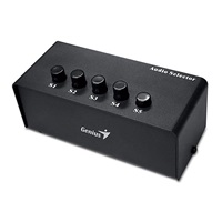 GENIUS Stereo Switching Box, pro výběr zvukového výstupu až na 5 repro