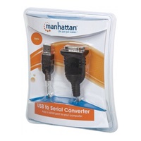 MANHATTAN převodník z USB na sériový port (USB AM / DB9M, RS232), blistr