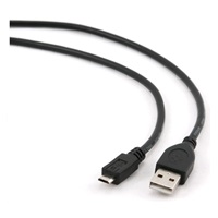GEMBIRD Kabel USB 2.0 A-Micro B przedłużacz 1,8m (czarny)
