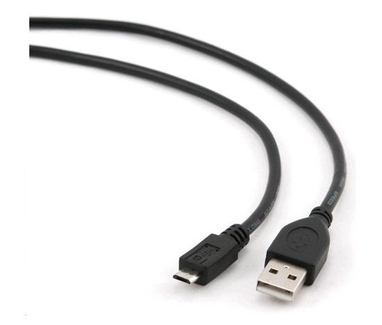 GEMBIRD Kabel USB 2.0 A-Micro B przedłużacz 1,8m (czarny)