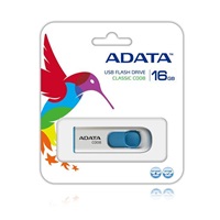 ADATA Flash Disk 16GB C008, USB 2.0 Classic, bílá