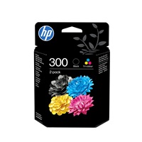 HP Ink Cart Tri-color No. 300 , 2 x 4 ml, CN637EE