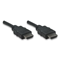 MANHATTAN kabel High Speed HDMI 3D, Male to Male, stíněný, černý, 10m