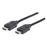 MANHATTAN kabel High Speed HDMI 4K, 3D, Male to Male, stíněný, černý, 3m