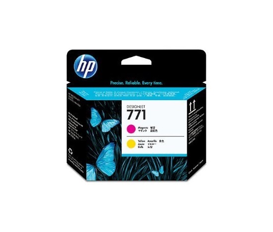 HP 771 Magenta + Yellow DJ Printhead, CE018A