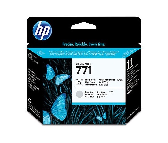 HP 771 Black photografic + Light Grey DJ Printhead, CE020A